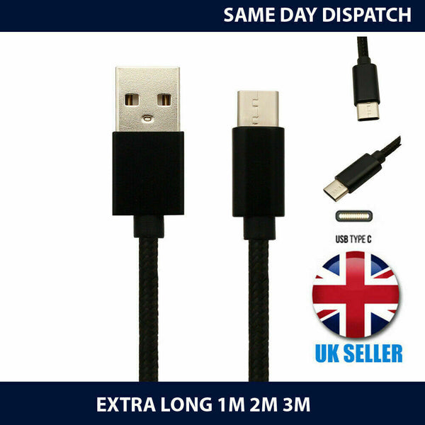 Charger Cable For Amazon Fire HD 10 (2019) USB-C Charging Lead 1M 2M 3M Long